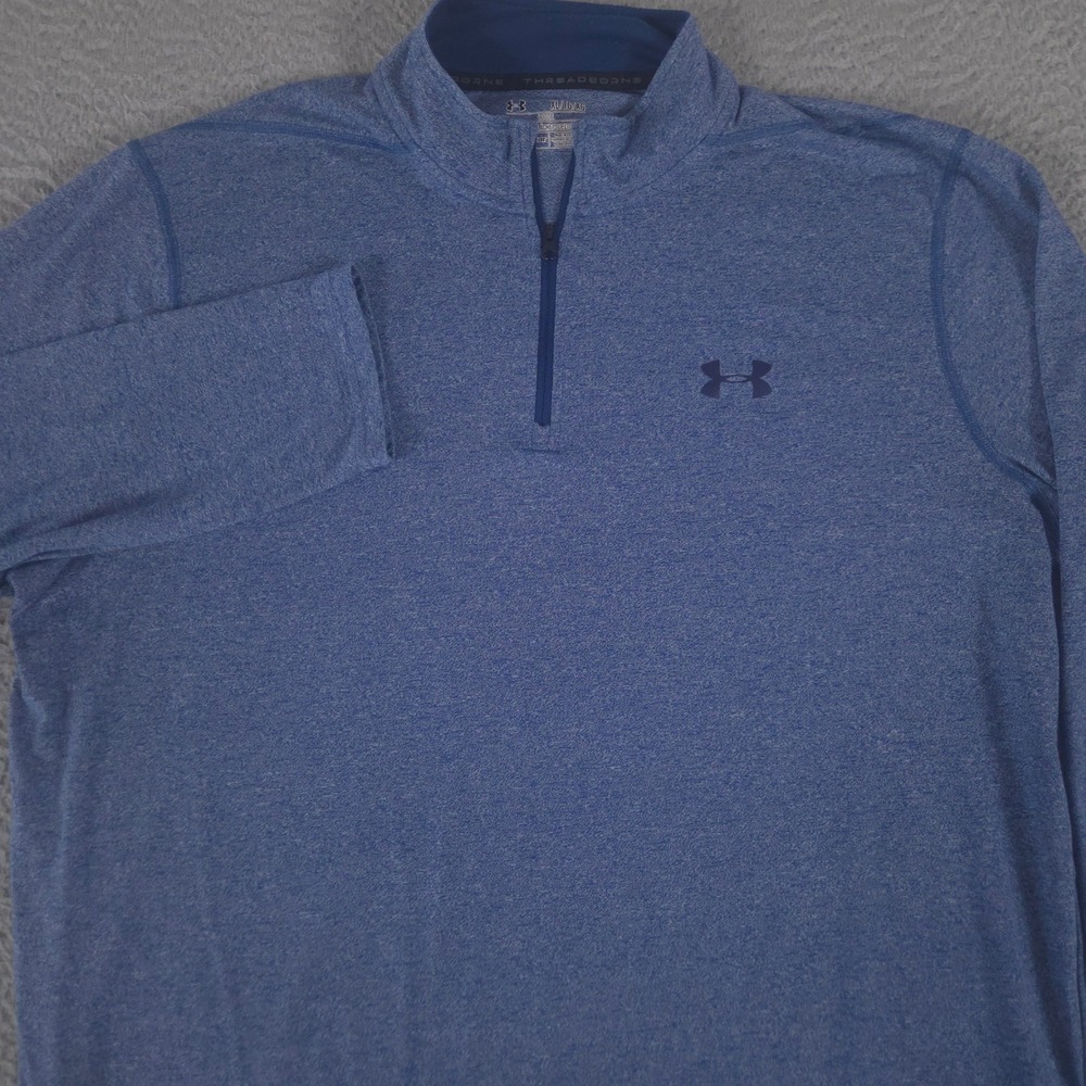 Under Armour Pullover Mens XL Threadborne Siro Quarter-Zip HeatGear Loose Fit